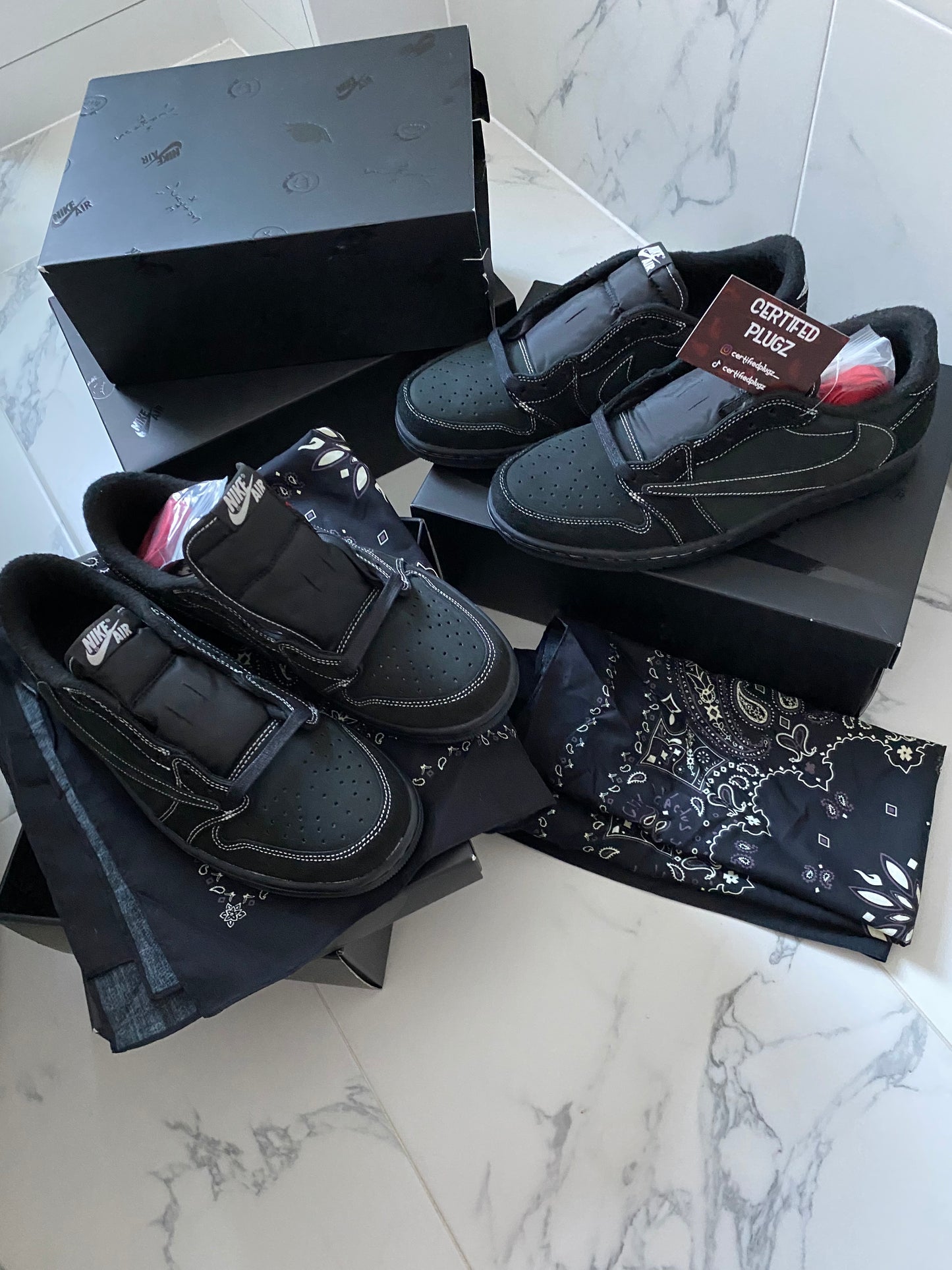 Jordan 1 retro low OG Travis Scott ' Black Phantoms'