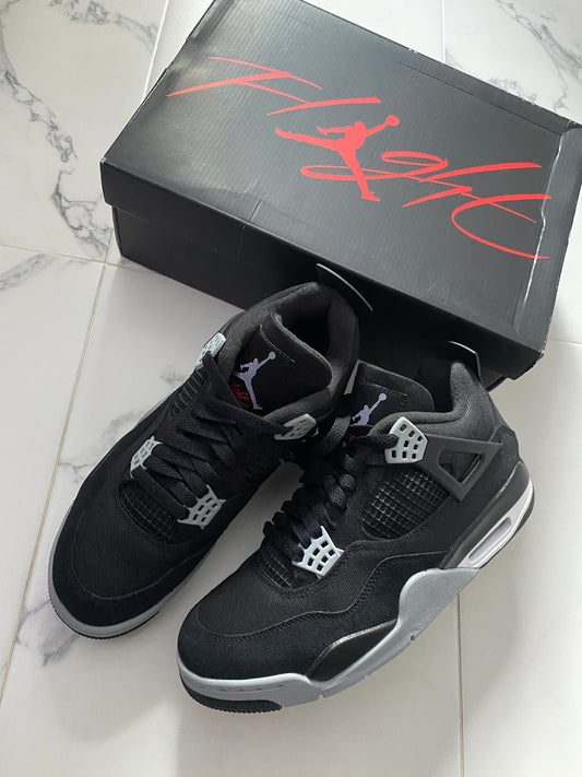 Air Jordan 4 Black Canvas