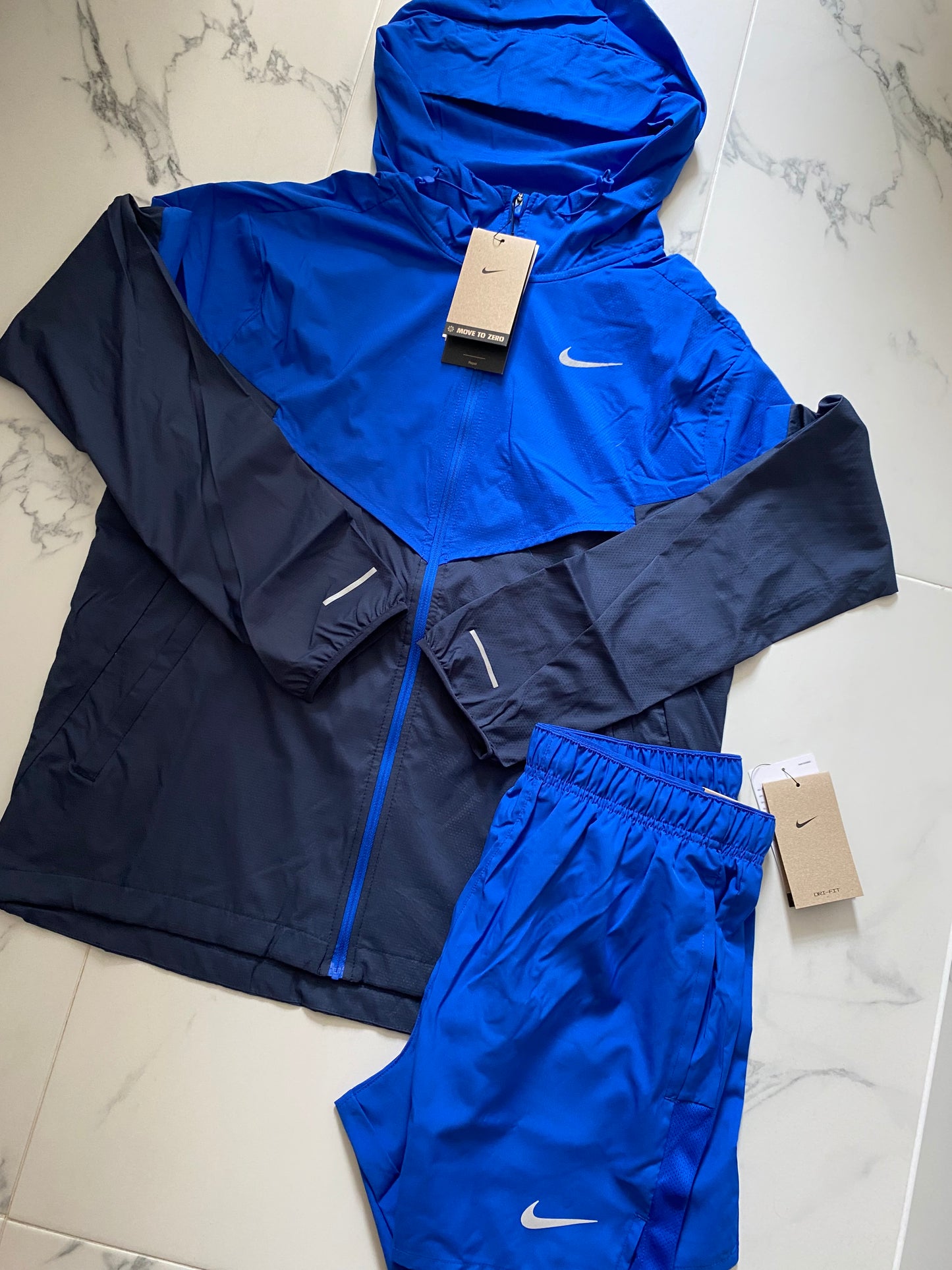 Nike Blue Windrunner & Short set